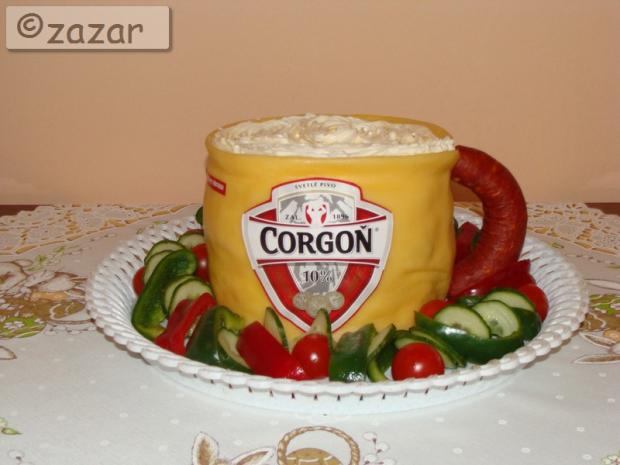 corgoň, torta, Slané torty, zazar, 1