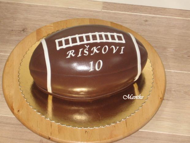 rugby lopta, torta, Športové torty rugby lopta, torta, Športové torty, Mavitke, 1