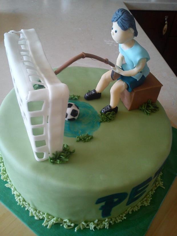 Pre futbalistu aj rybára, torta, Narodeninové torty Pre futbalistu aj rybára, torta, Narodeninové torty, Ditulka, 1