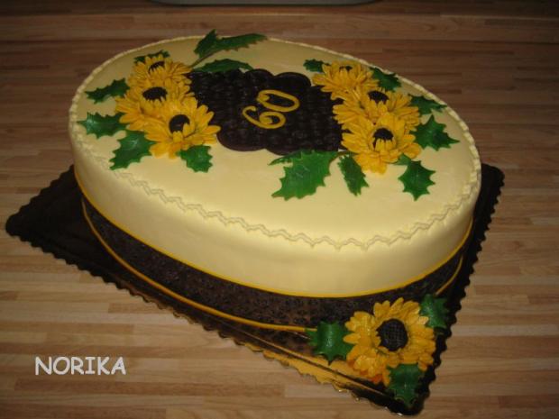 Oval na 60., torta, Narodeninové torty, norika, 1