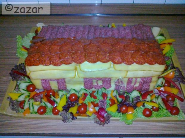 slaná "bratova kôlnička", torta, Slané torty, zazar, 1