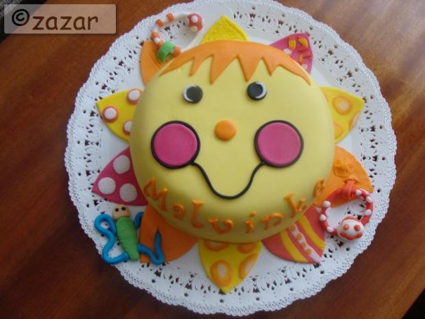 slniečko Malvínke, torta, Ostané torty pre deti slniečko Malvínke, torta, Ostané torty pre deti, zazar, 1