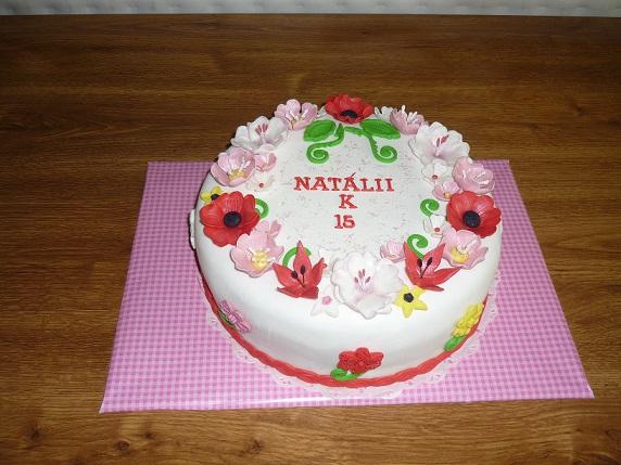 kvietkova k narodeninam, torta, Narodeninové torty kvietkova k narodeninam, torta, Narodeninové torty, jarka22, 1