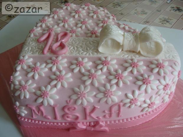 srdiečko na želanie, torta, Narodeninové torty, zazar, 1