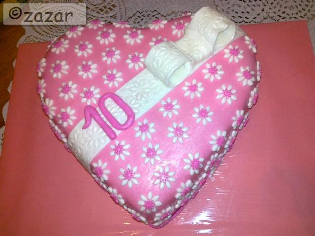 ružové srdiečko, torta, Ostané torty pre deti, zazar, 1