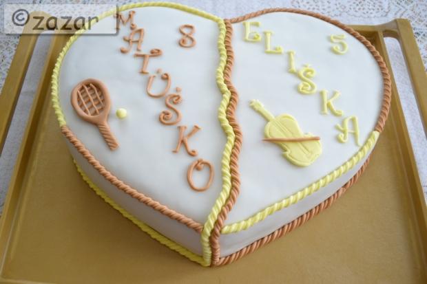 srdiečko pre súrodencov, torta, Ostané torty pre deti, zazar, 1