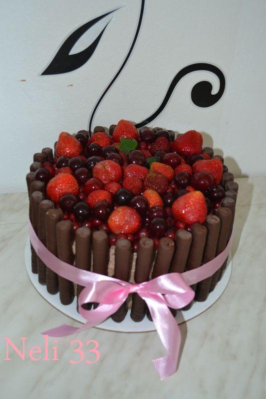 čokoládová s ovocím, torta, Čokoládové torty čokoládová s ovocím, torta, Čokoládové torty, Neli33, 1