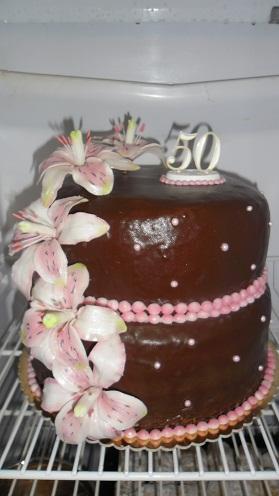 čokoládová s ľaliami, torta, Čokoládové torty čokoládová s ľaliami, torta, Čokoládové torty, Ivka29, 1