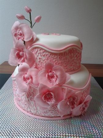 Narodeninová s orchideami, torta, Narodeninové torty Narodeninová s orchideami, torta, Narodeninové torty, eva 81, 1
