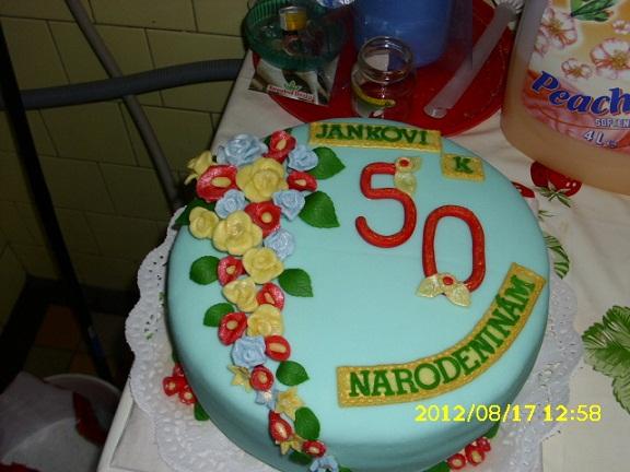 Okrúhla torta marcipánová na 50. narodeniny, torta, Narodeninové torty, Anna87, 1