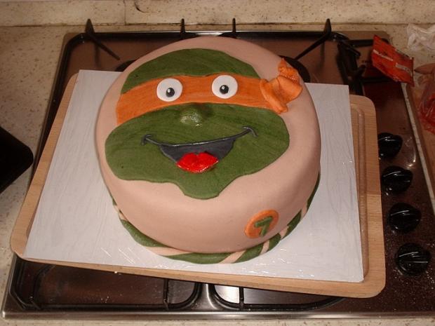 Ninja korytnačka, torta, dasak, 1