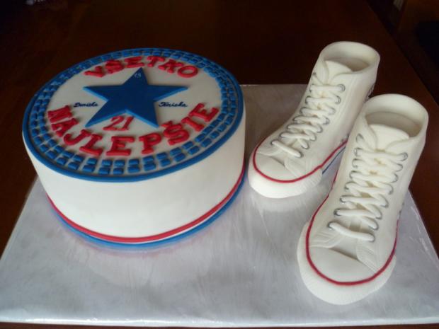 Tenisky CONVERSE, torta, Športové torty Tenisky CONVERSE, torta, Športové torty, sandram, 1