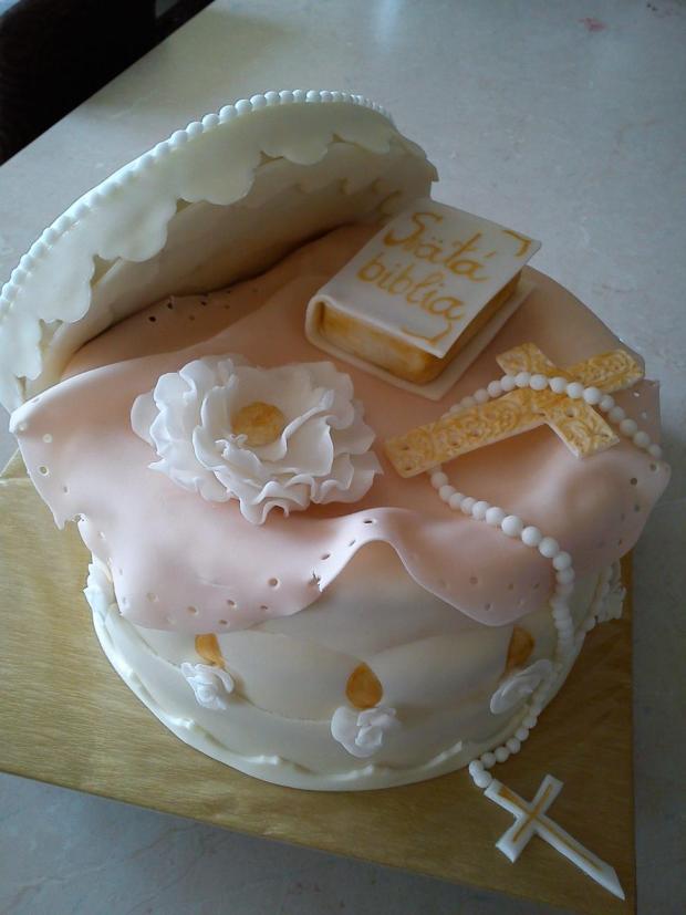 Krstinová pre dospelú slečnu, torta, Torty na cirkevné sviatky, Ditulka, 1
