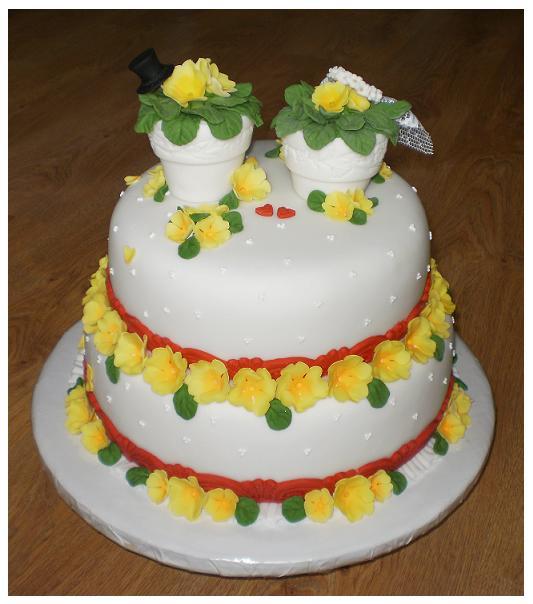 Prvosienková, torta, Svadobné torty Prvosienková, torta, Svadobné torty, Stanka168, 1