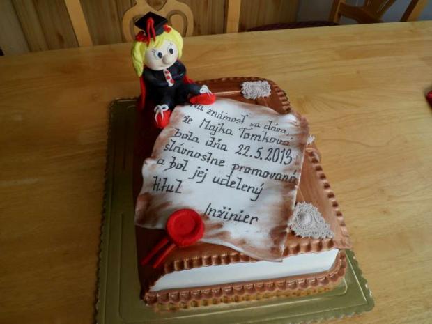 Promočná, torta, Torty - škola, stužková Promočná, torta, Torty - škola, stužková, Janka.S, 1