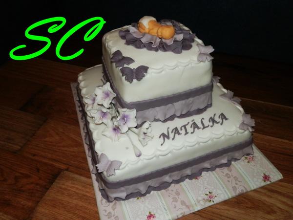 Pre Natálku, torta, Torty na krstiny, sslavica, 1