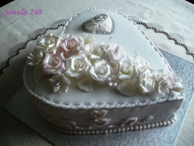 svadobné srdce, torta, Svadobné torty, sonula240, 1
