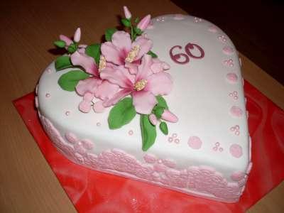 SRDCE S IBIŠTEKOM, torta, Narodeninové torty SRDCE S IBIŠTEKOM, torta, Narodeninové torty, Mária Vašová, 1