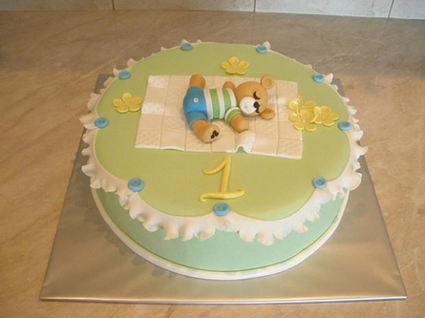 Medvedík na rôčik, torta, Narodeninové torty Medvedík na rôčik, torta, Narodeninové torty, Iveta Barlíková, 1