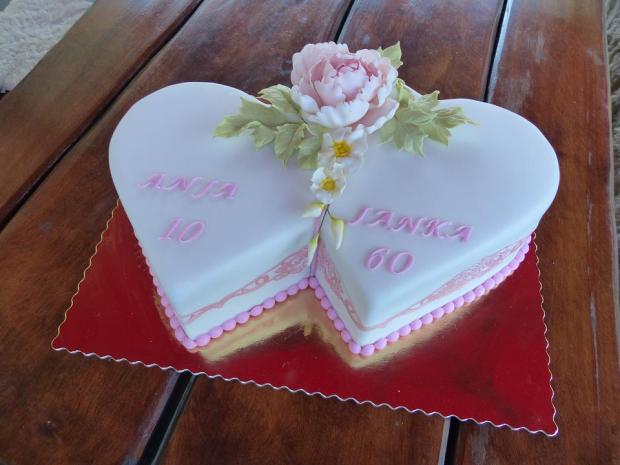 dvojsrdce, torta, Narodeninové torty dvojsrdce, torta, Narodeninové torty, Anna Š., 1