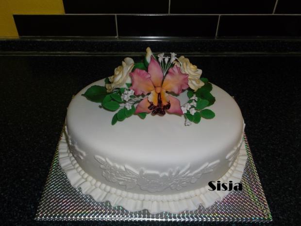 Ovál s kytičkou, torta, Narodeninové torty Ovál s kytičkou, torta, Narodeninové torty, Sisja, 1
