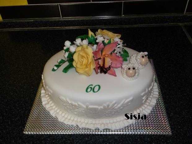 Ovál s ovečkami, torta, Narodeninové torty Ovál s ovečkami, torta, Narodeninové torty, Sisja, 1