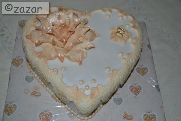 svadobné srdce, torta, Svadobné torty svadobné srdce, torta, Svadobné torty, zazar, 1