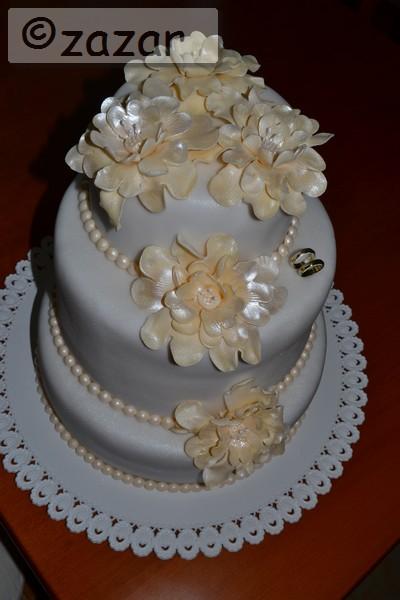 svadobná 3 poschodová, torta, Svadobné torty svadobná 3 poschodová, torta, Svadobné torty, zazar, 1