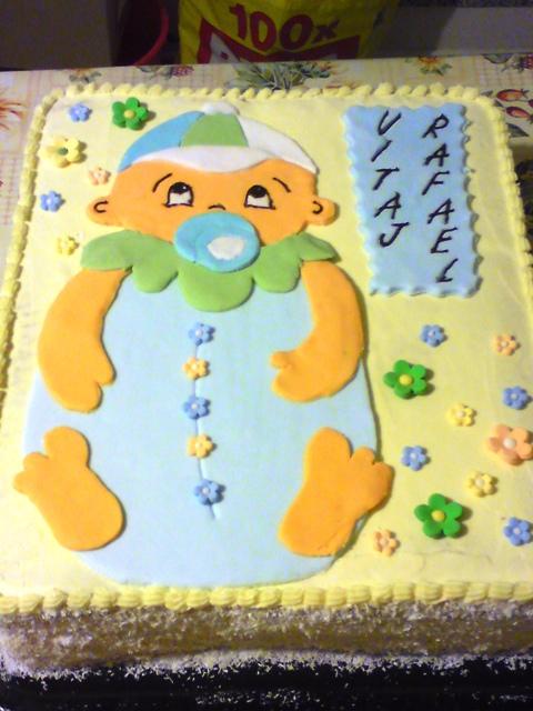 krstinova jednoducha, torta, Torty na cirkevné sviatky krstinova jednoducha, torta, Torty na cirkevné sviatky, Slavka11, 1