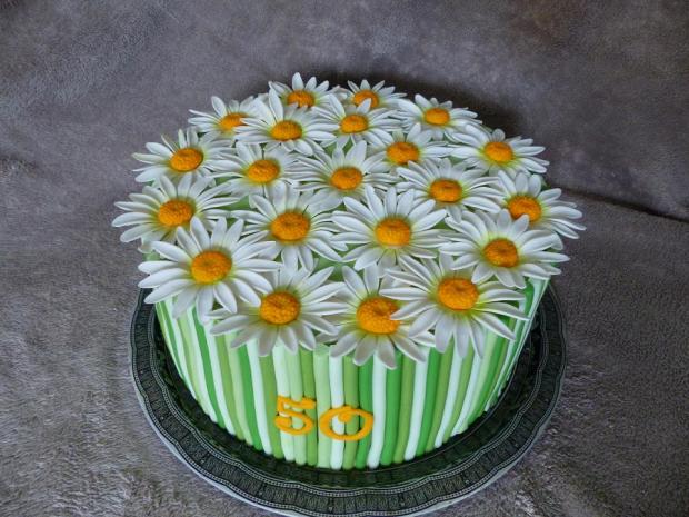 s margarétkami, torta, Narodeninové torty, Anna Š., 1