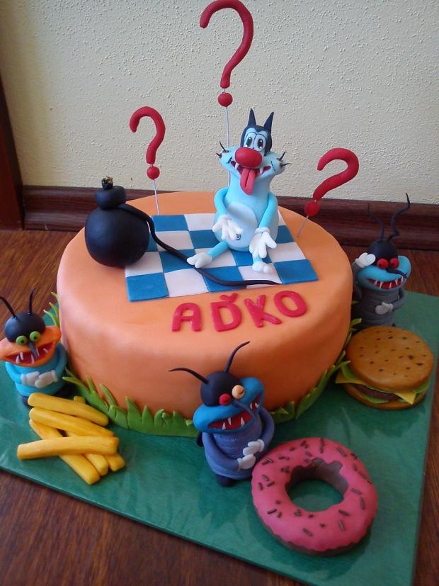 Oggy a (ne)priatelia, torta, Rozprávkové torty Oggy a (ne)priatelia, torta, Rozprávkové torty, Ditulka, 1