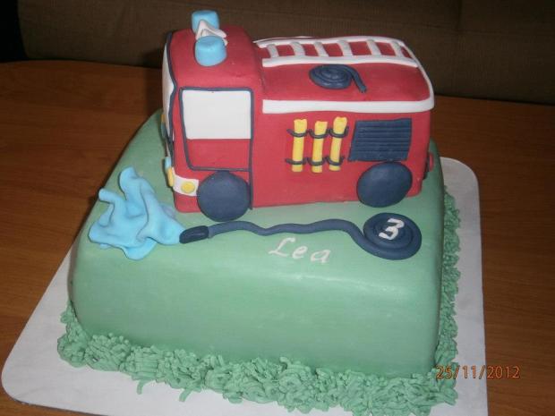 Požiarnicke auto, torta, Torty autíčka, vláčiky, bea26, 1