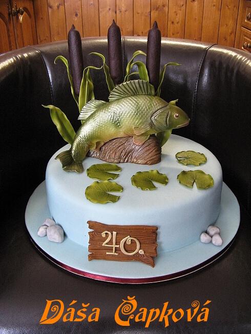 Pro rybáře, torta, Narodeninové torty Pro rybáře, torta, Narodeninové torty, dasacapkova, 1