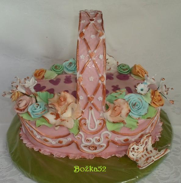 Ružový porcelán - zboku, torta, Narodeninové torty, bozka52, 1