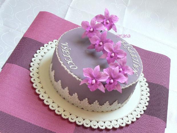S orchideami, torta, Narodeninové torty S orchideami, torta, Narodeninové torty, simasa, 1