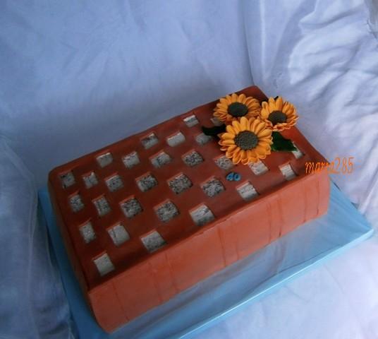 murárska tehla, torta, Narodeninové torty, maria285, 1
