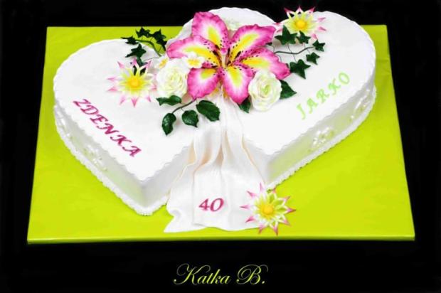 dvojsrdce na dvojoslavu, torta, Narodeninové torty dvojsrdce na dvojoslavu, torta, Narodeninové torty, cacarinka KatkaB., 1