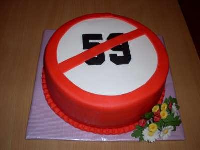 KONIEC 59, torta, Narodeninové torty KONIEC 59, torta, Narodeninové torty, Mária Vašová, 1