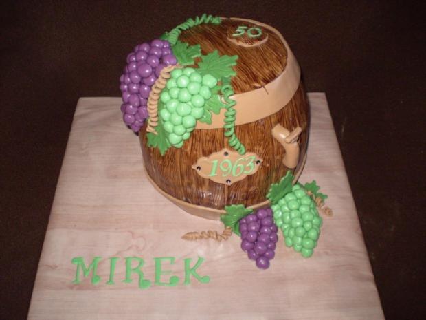 súdok vína - Mirek 50, torta, Narodeninové torty súdok vína - Mirek 50, torta, Narodeninové torty, , 1