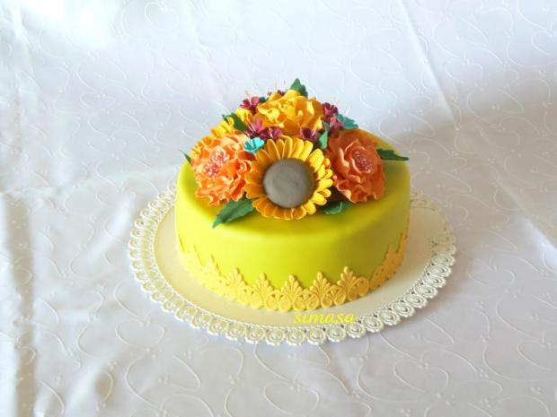 So slnečnicami, torta, Narodeninové torty, simasa, 1