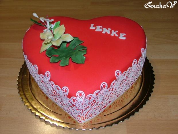 Srdce s krajkou 2, torta, Narodeninové torty Srdce s krajkou 2, torta, Narodeninové torty, ZuzkaV, 1