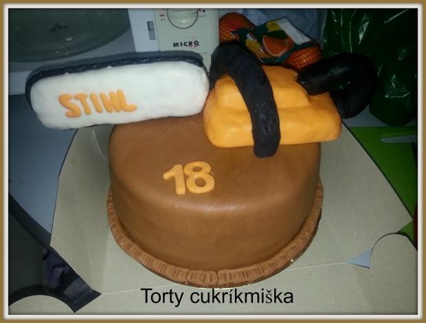 motorová píla, torta, Narodeninové torty, Torty Michel, 1