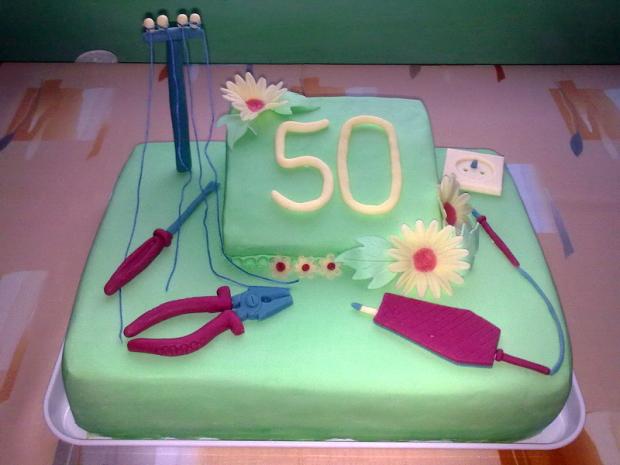 Pre elektrikára 50, torta, Narodeninové torty, Táňa123, 1