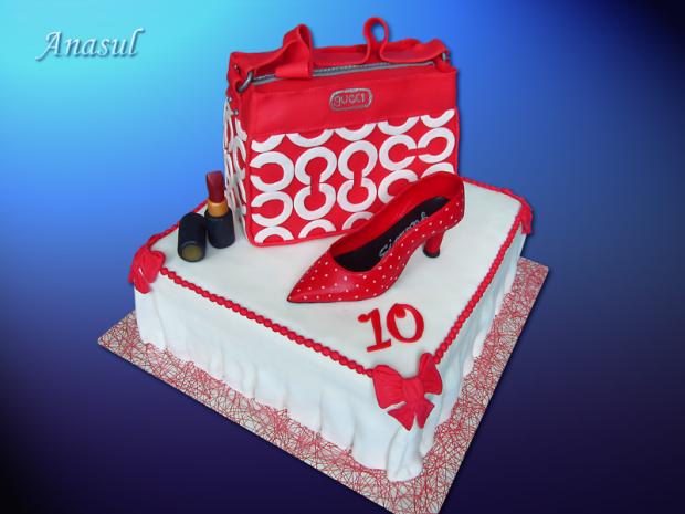kabelka s lodičkou, torta, Narodeninové torty kabelka s lodičkou, torta, Narodeninové torty, anasul, 1