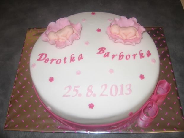 Krstinova pre dvojičky, torta, Torty na krstiny Krstinova pre dvojičky, torta, Torty na krstiny, Blaniky77, 1