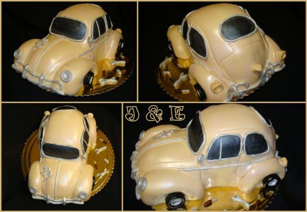 Volkswagen chrobák, torta, Netradičné torty, Janka.Bj, 1