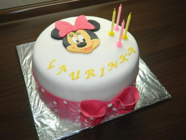 Minnie ružová 4r. - z hora, torta, Rozprávkové torty, katkaAMC, 1