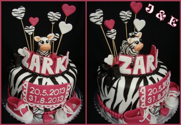 Zebrička pre Zarku, torta, Torty na krstiny, Janka.Bj, 1