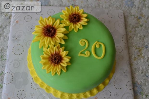 slnečnicová - "do dlane", torta, Narodeninové torty slnečnicová - "do dlane", torta, Narodeninové torty, zazar, 1
