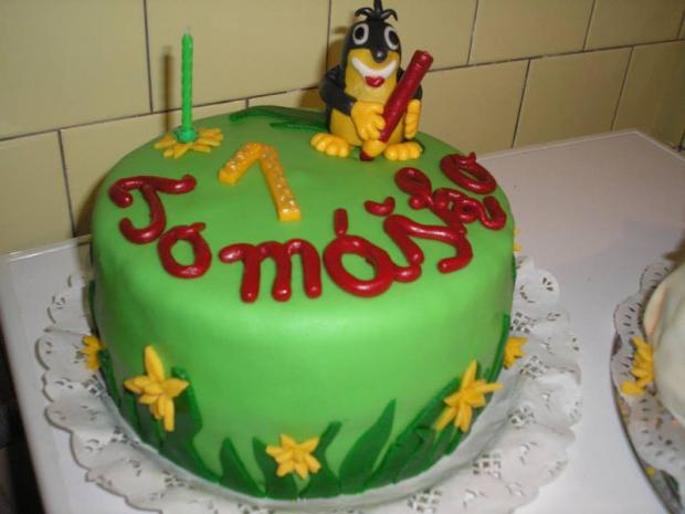 Torta detská okrúhla krtko, torta, Rozprávkové torty, Anna87, 1
